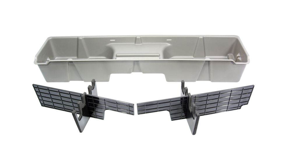 Du-Ha Underseat Storage for 99-07 Chevrolet/GMC Silverado/Sierra Extended Cab, Classic, Light Gray, 10002