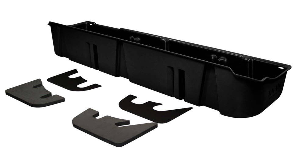 Du-Ha Underseat Storage for 09-14 FordF-150 Supercrew w/ Subwoofer Fit, Black, 20078