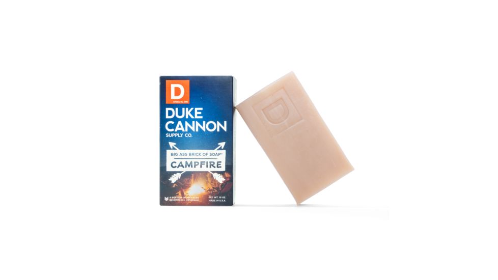 Duke Cannon Supply Co Big Ass Brick of Soap, Campfire, 10 oz Bar, 03CAMPFIRE
