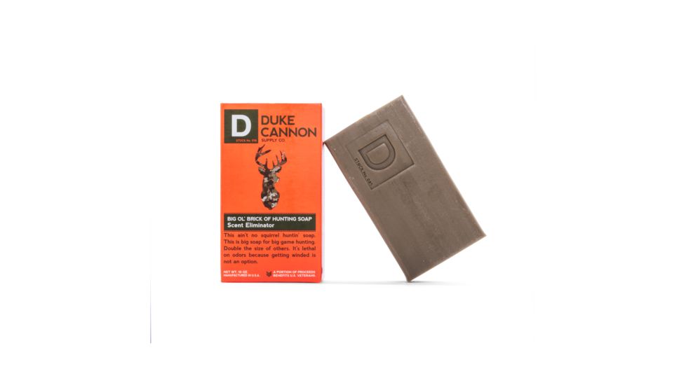 Duke Cannon Supply Co Big Ol Brick of Hunting Soap, Scent Eliminator, 10 oz Bar, HUNTING