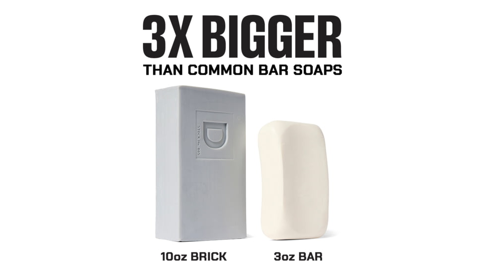 Duke Cannon Supply Co Gunsmoke Big Ass Brick Of Soap, Gray, Small, BSBA-GSMK10