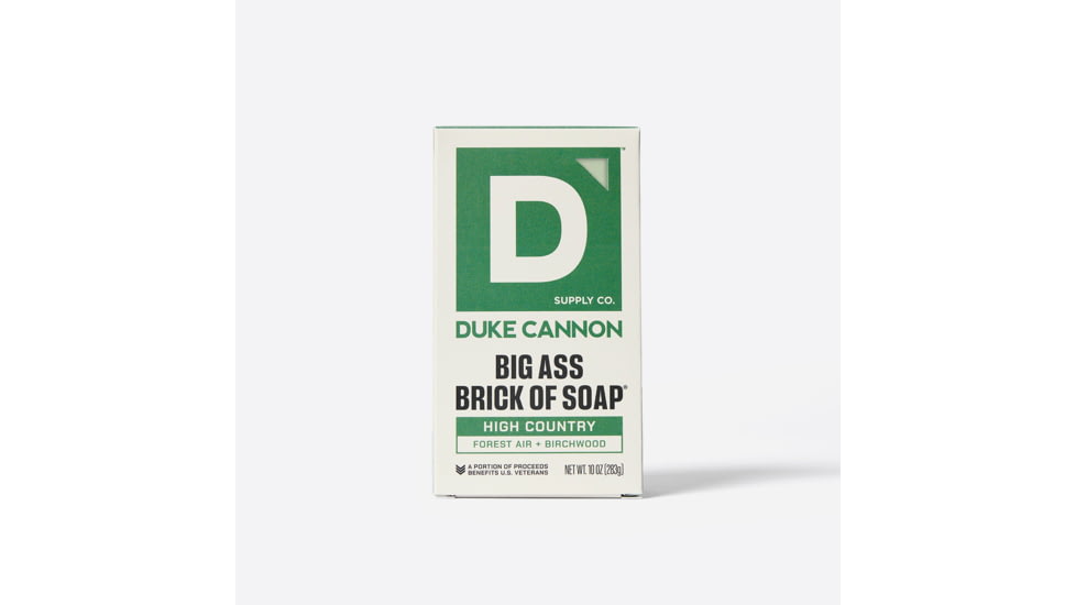 Duke Cannon Supply Co High Country Big Ass Brick Of Soap, Green, Small, BSBA-HCTY10