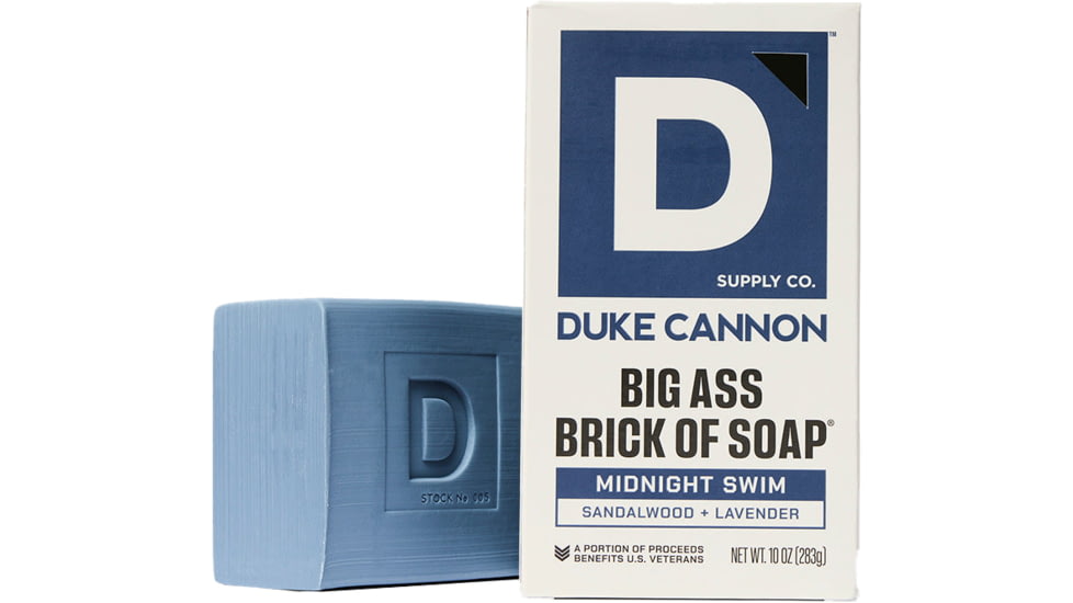 Duke Cannon Supply Co Midnight Swim Big Ass Brick Of Soap, Navy Blue, Small, BSBA-MNTS10