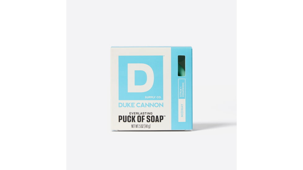 Duke Cannon Supply Co Midway Everlasting Puck of Soap, Light BLue, Small, BSPK-MDWY
