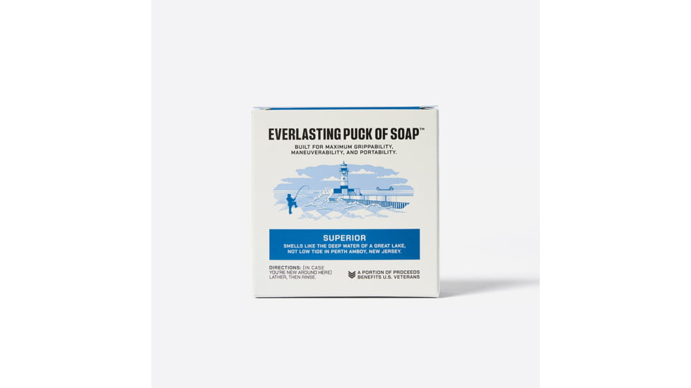 Duke Cannon Supply Co Superior Everlasting Puck of Soap, Blue, Small, BSPK-SUPR