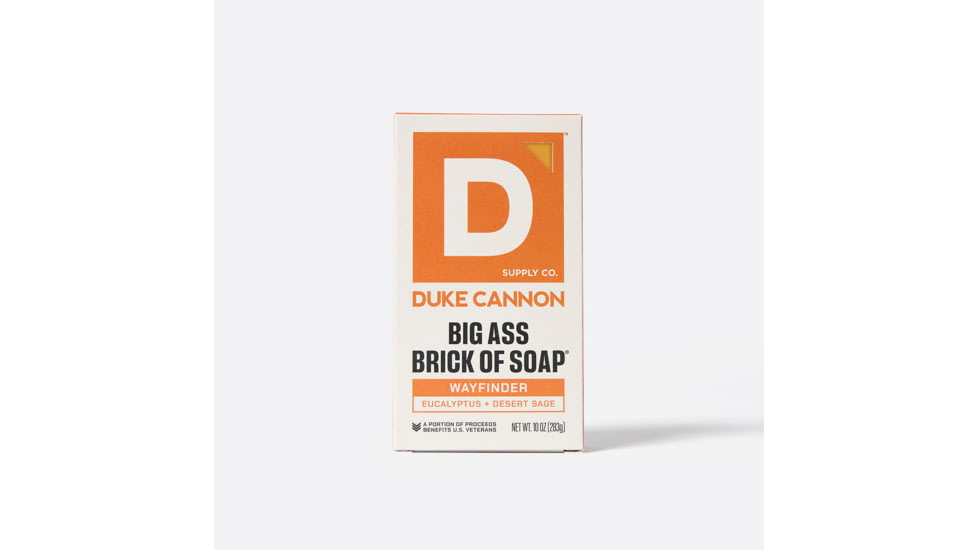 Duke Cannon Supply Co Wayfinder Big Ass Brick Of Soap, Orange, Small, BSBA-WYFR10