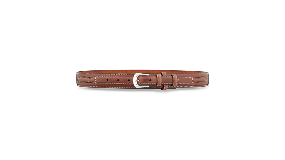 1-3/8" Brown Leather Career Ranger Belt