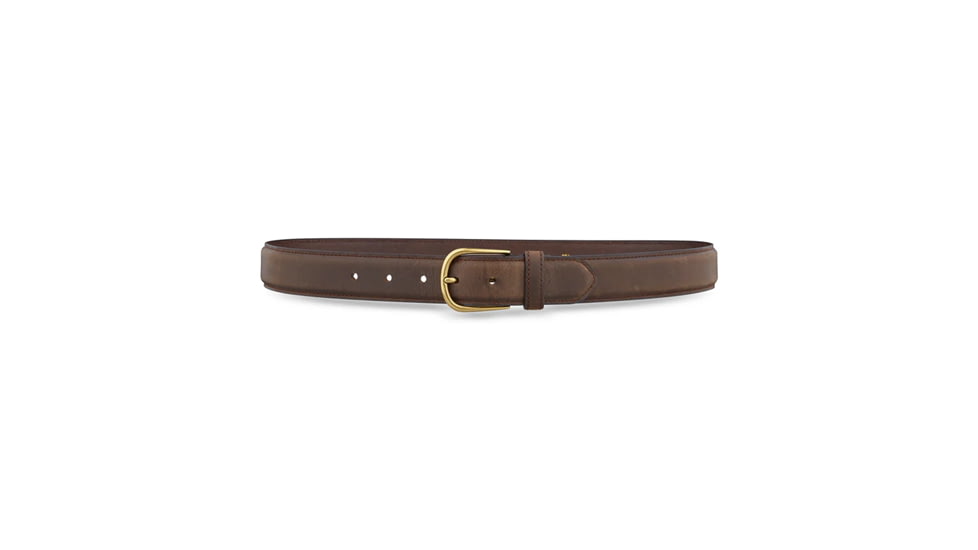 1-3/8" Brown Plain Leather Casual Belt