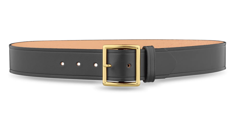 DutyMan 1-3/4inch Plain Leather Garrison Belt With Gold Buckle DTY-1611-46-9032