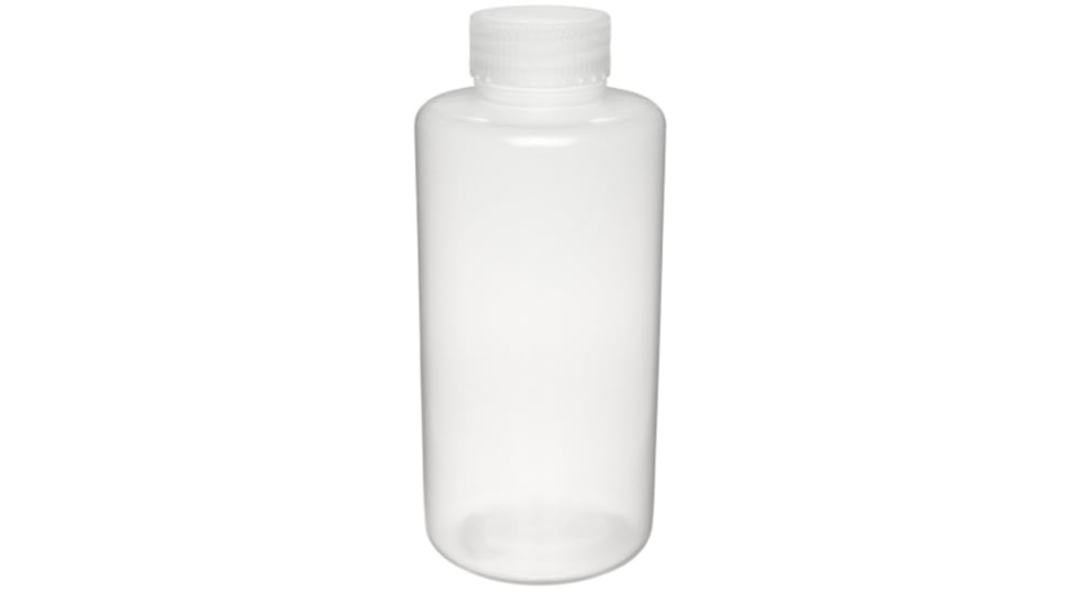 Dynalon HDPE Wide Mouth Bottle w/ Screw Cap, 1L, Case of 55, 301615-0032
