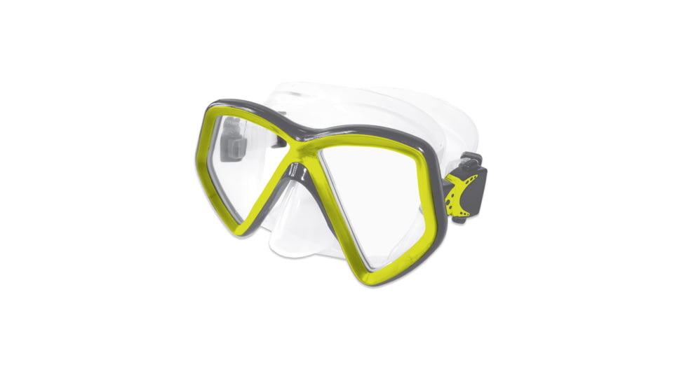 Body Glove Cabo Mask - Citron/Grey 240C29D4, M, Citron/Grey, 17033-CITGRY-M
