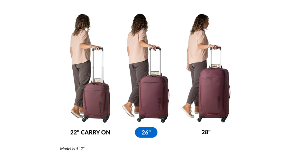 Eagle Creek Tarmac XE 4 Wheeled Luggage, Currant, 26in, EC0A528T601