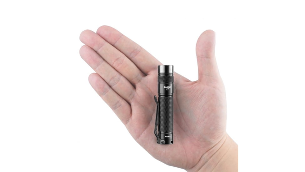 EAGTAC D25A RC Clicky Flashlight, XP-G2 R5 NW LED, 176lm,1xAA, Black, D25A-CLICKY-XPG2-NW