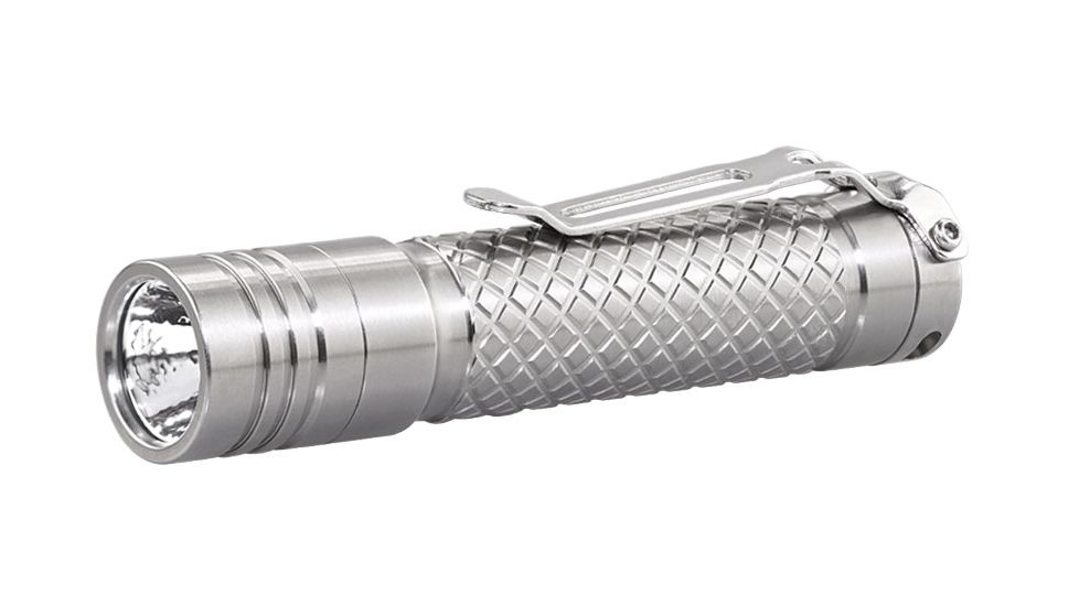EAGTAC D3A TI Titanium Flashlight, XM-L2 U2 NW LED, 378lm, Silver, D3A-CLICKY-TI-XML2-NW