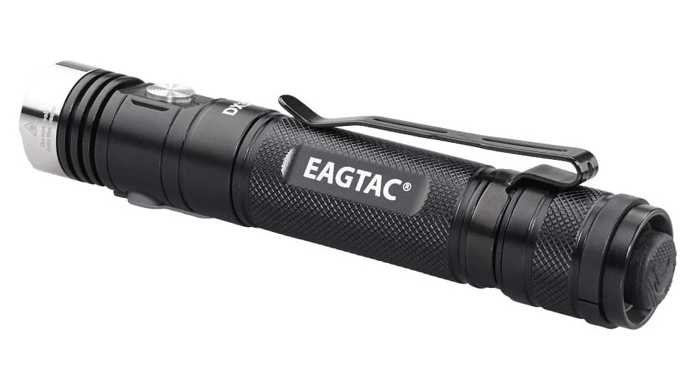 EAGTAC DX3L MKII Flashlight, SST70 CW LED, 3100lm, Black, DX3L MKII-SST70-CW