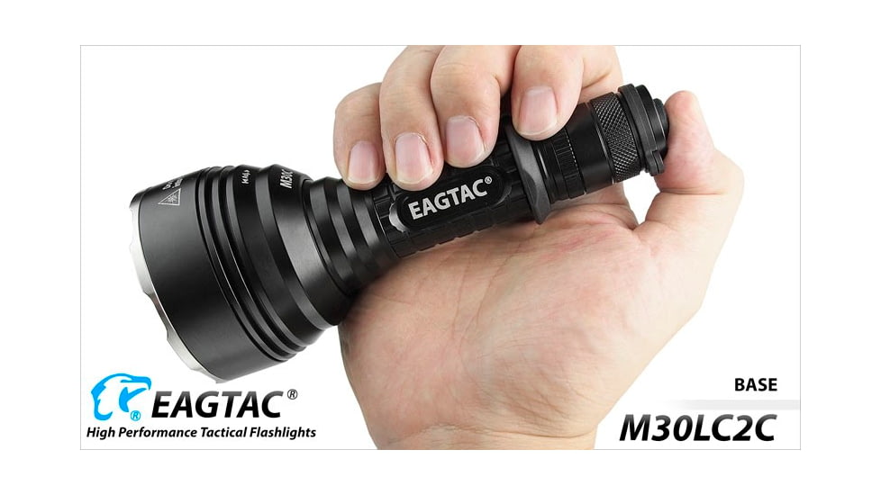 EAGTAC M30LC2-C Flashlight, 3 Nichia 219B CRI-92 LED, 1000lm, Black, M30LC2C-3*219B-BASE-NW