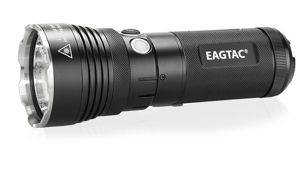 Eagtac Rechargeable MX30L3-R XHP70 4625 Lumens LED Flashlight, Black, Medium, MX30L3RXHP70
