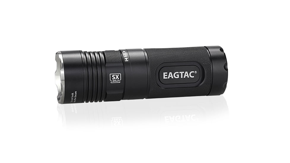 EAGTAC SX25L3 Flashlight, XM-L2 U2 NW LED, 1490lm, Black, SX25L3-XML2-BASE-NW