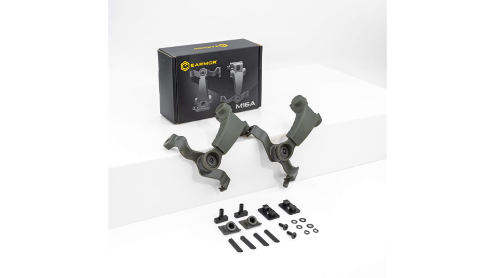 Earmor M31/M32 PLUS/EXFIL M16A-TW Rail Mount Kit, Foliage Green, M16A-TW-FG