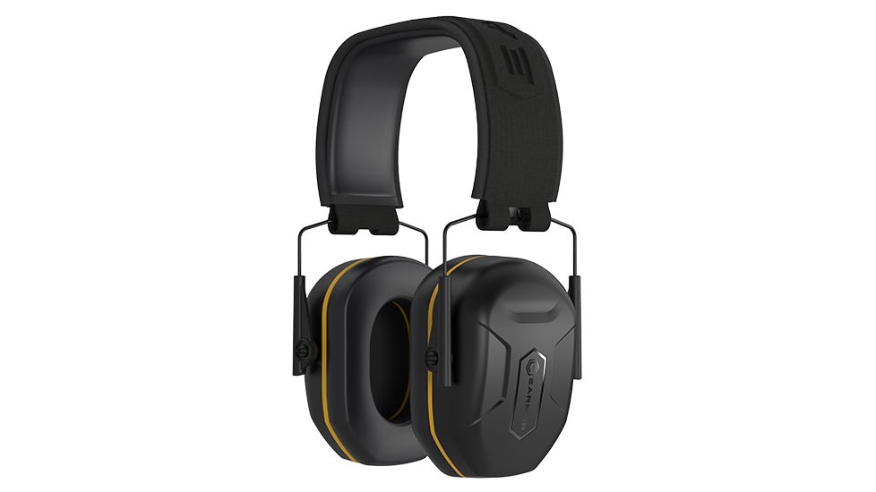 Earmor Sport Shooting Low Profile Passive Ear Muffs, 27dB, Tactical Black, M300L