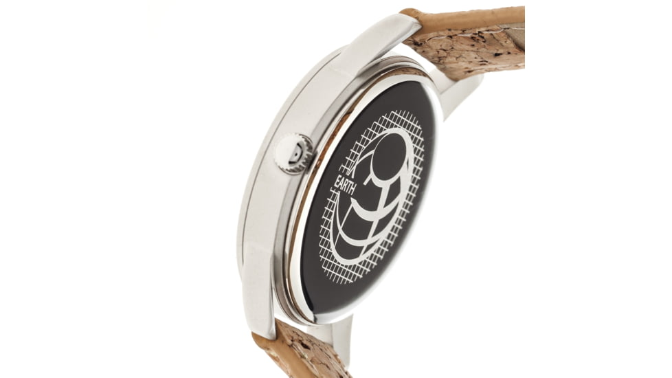 Canopies Wood Watch,33mm,Yellow Dial,Khaki/Tan Leather Band