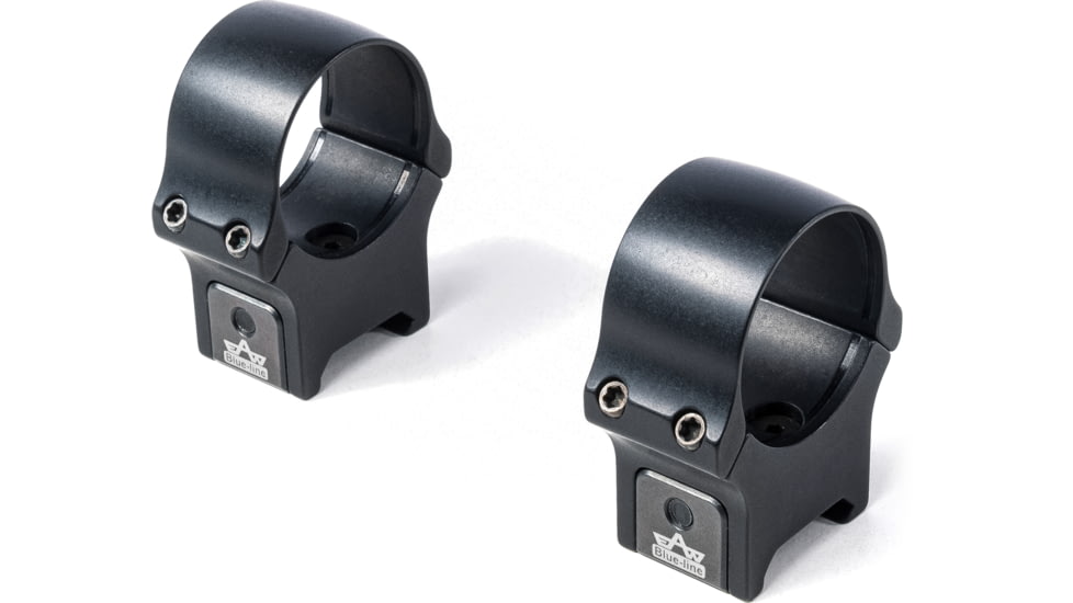 EAW Classical Shape Blue Line Roll Off Scope Mount, Diameter 30mm, Height 15mm, Screw, Black, Small, 471003415021