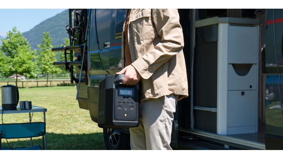EcoFlow DELTA 2 + DELTA 2 Smart Extra Battery, Black, DELTA2-DELTA2EB