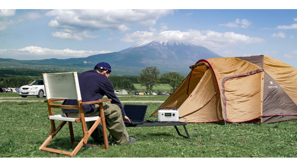 EcoFlow RIVER Plus Portable Power Station with Extra Battery, White, RIVER-Plus-EB-US