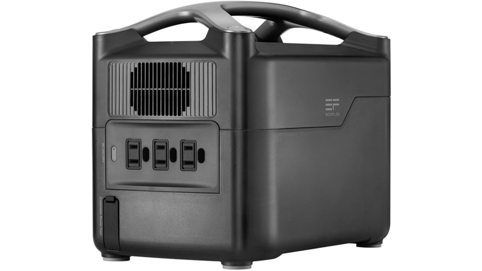 EcoFlow RIVER Pro Portable Power Station, Cyber Black, 50032017