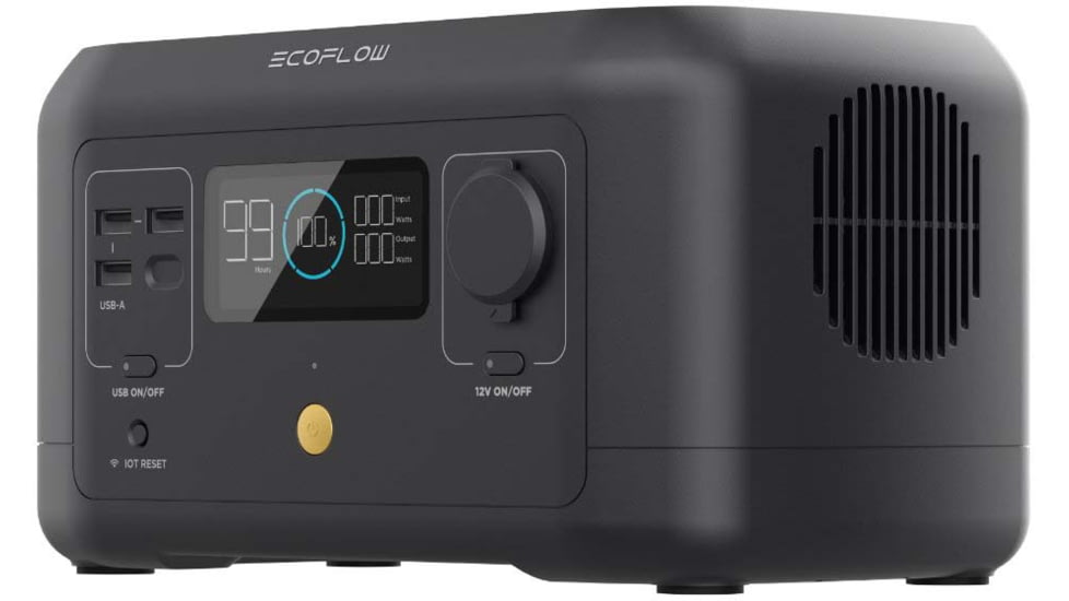 EcoFlow River600 Mini Portable Power Station, Black, 50038001