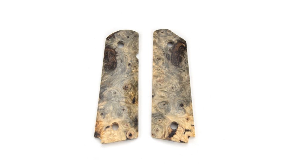 Ed Brown Products Bobtail Grip Bushing, 1911, Buckeye Burl, Pair 4, Burlwood, 45-BURL-4