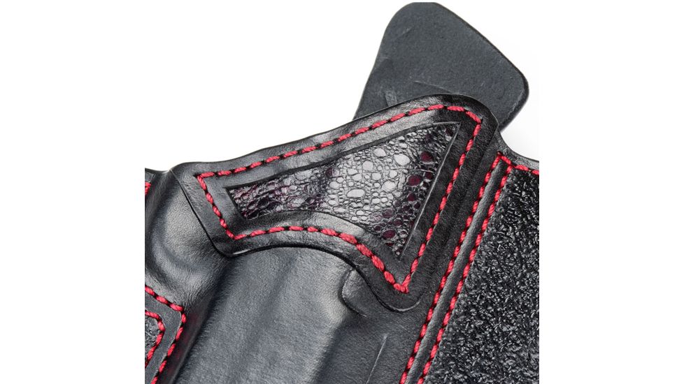 Ed Brown Products Commander Lightrail Holster, 1911, RMR Sight, by S&amp;S Leatherworks, Black, HL-C-LR-FX-RMR