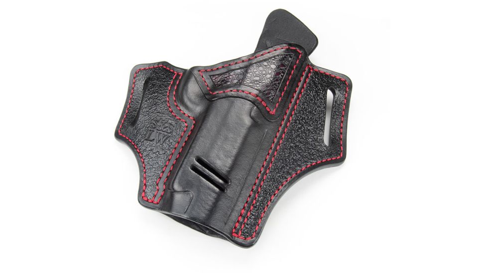 Ed Brown Products Commander Lightrail Holster, 1911, RMR Sight, by S&amp;S Leatherworks, Black, HL-C-LR-FX-RMR