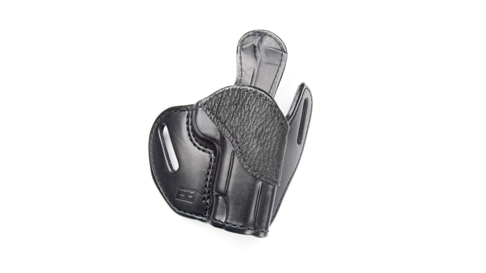 Ed Brown Products Commander OWB Belt Holster, RMR Compatible, Shark/Cow,, Black, HL-C