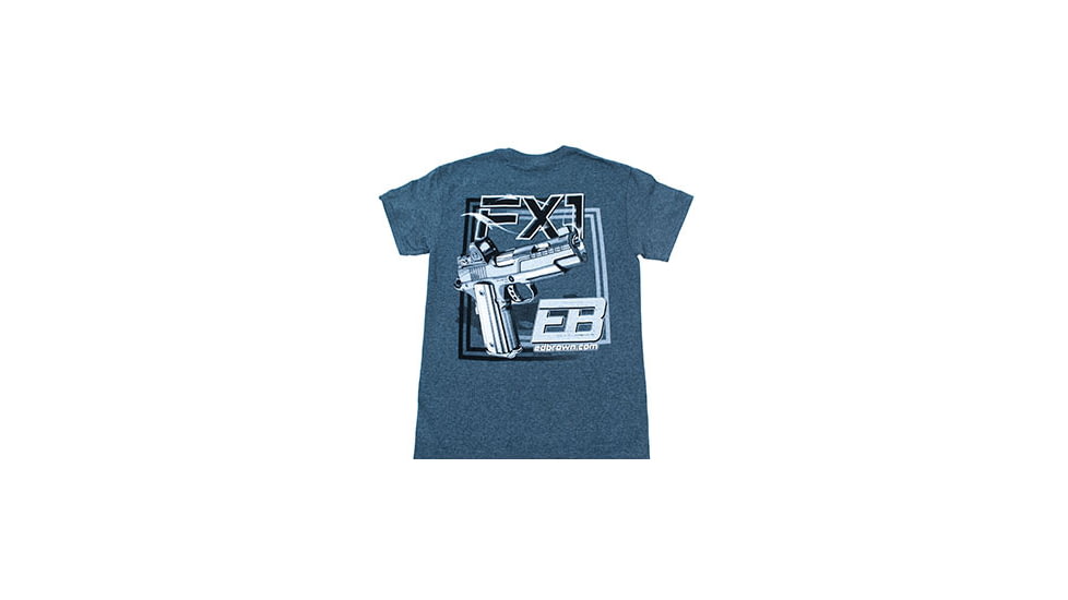 Ed Brown Products FX1 T-Shirt, Medium, Heather, 964-FX1-M