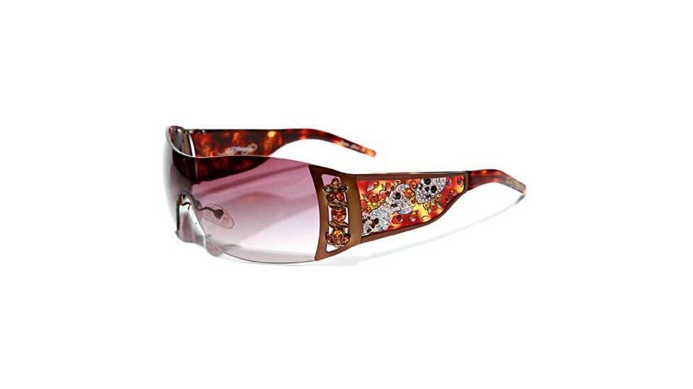 Ed Hardy Skull &amp; Cherry Blossoms Sunglasses EHS-022