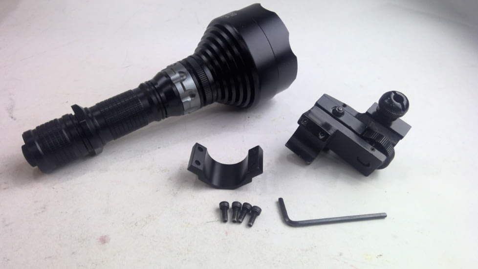 EDEMO ATN IR850-Supernova Long Range IR Illuminator with adjustable mount, Black, ACMUIR85SN, EDEMO1