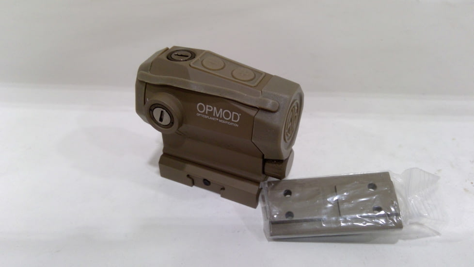 EDEMO Demo, SIG SAUER OPMOD Romeo5 XDR 1x20mm Compact Red Dot Sight, 2 MOA Dot/65 MOA Circle Dot Reticle, Flat Dark Earth SOR52112, EDEMO1