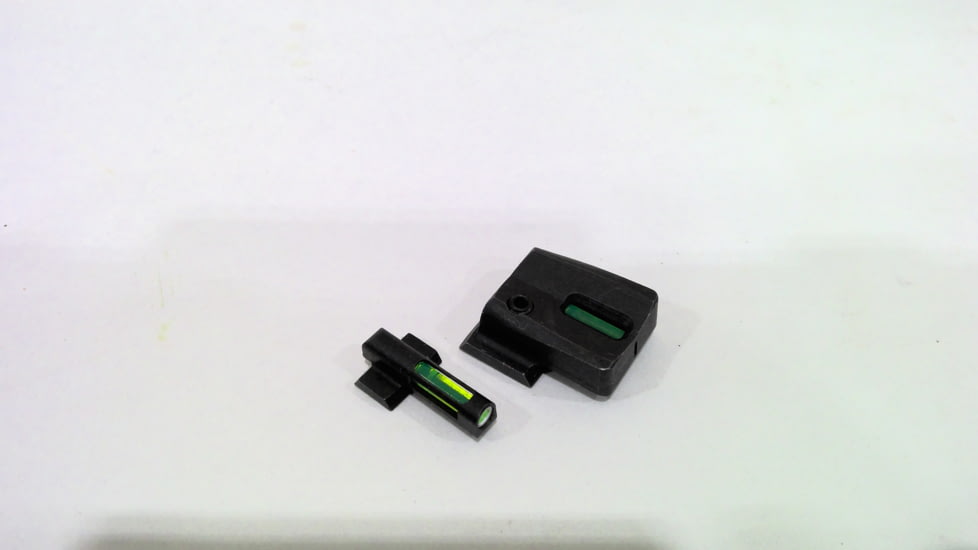 EDEMO HiViz Litewave H3 Tritium/Litepipe Sight Set, S&amp;W M&amp;P Shield, MPSN321, EDEMO2