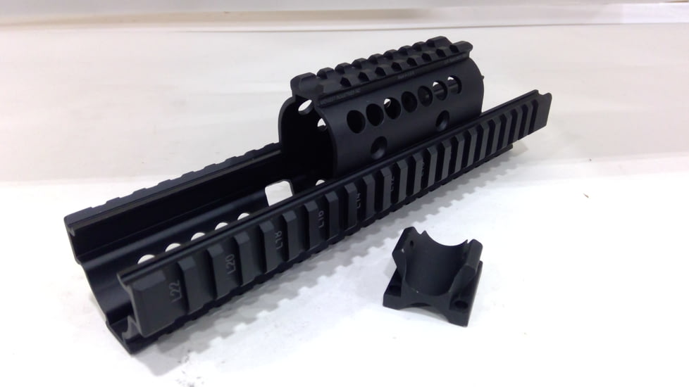 EDEMO Midwest Industries Extended Universal AK47/74 Handguard With Standard Topcover, Black, MI-AK-X, EDEMO1