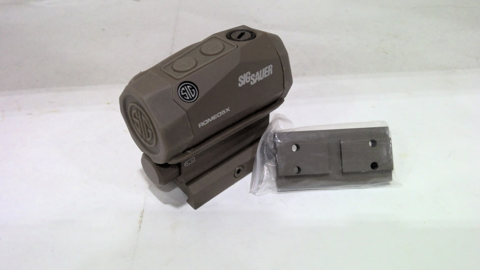 EDEMO SIG SAUER OPMOD Romeo5 X 1x20mm Compact Reflex Red Dot Sight, 2 MOA Dot Reticle, Flat Dark Earth SOR52111, EDEMO2