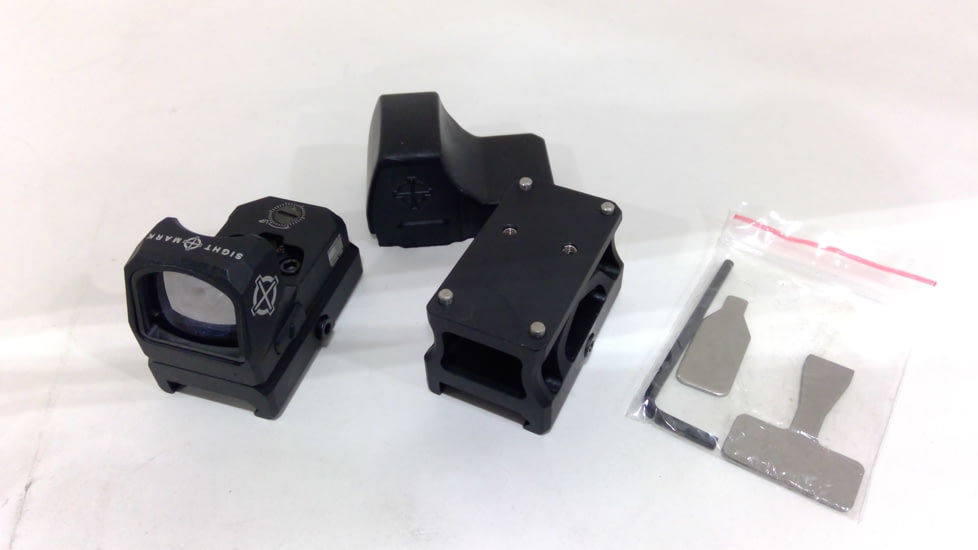 EDEMO SightMark 1x Mini Shot A-Spec Reflex Sight, Red Reticle, 2 MOA, 1 MOA, 25 yd, Black, SM26045, EDEMO1