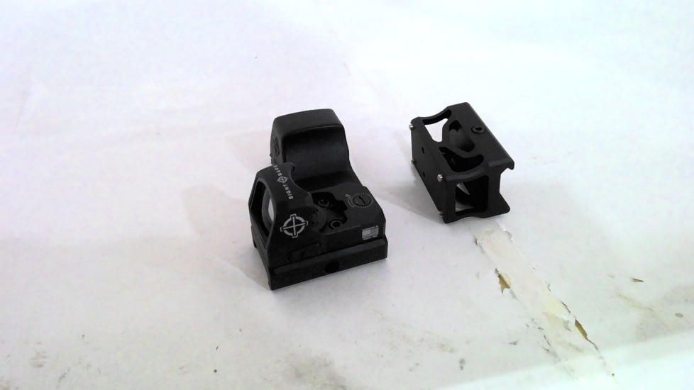 EDEMO SightMark 1x Mini Shot A-Spec Reflex Sight, Red Reticle, 2 MOA, 1 MOA, 25 yd, Black, SM26045, EDEMO5