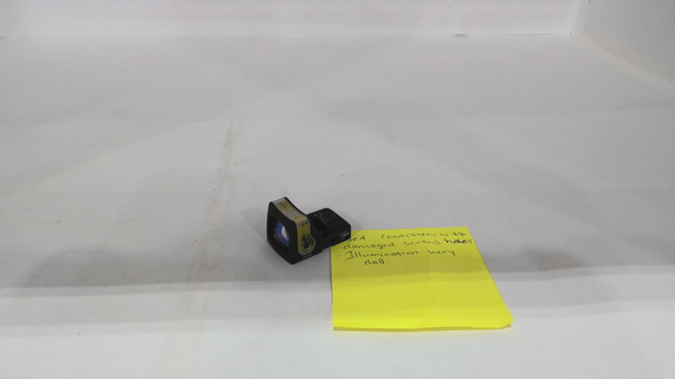 EDEMO Trijicon RMR Dual Illuminated Reflex Sight, 12.9 MOA Amber Triangle, No Mount, Black, RM08A, EDEMO1