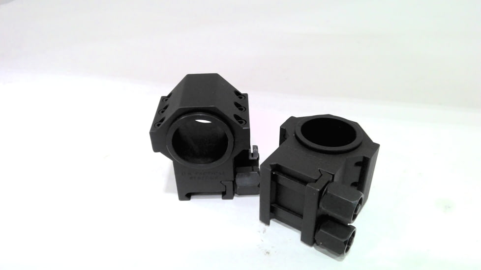 EDEMO US Tactical Systems Steel Double Width .50 BMG and Large Caliber Scope Rings with 1 in Inserts, Matte Black 660-DCA, EDEMO1