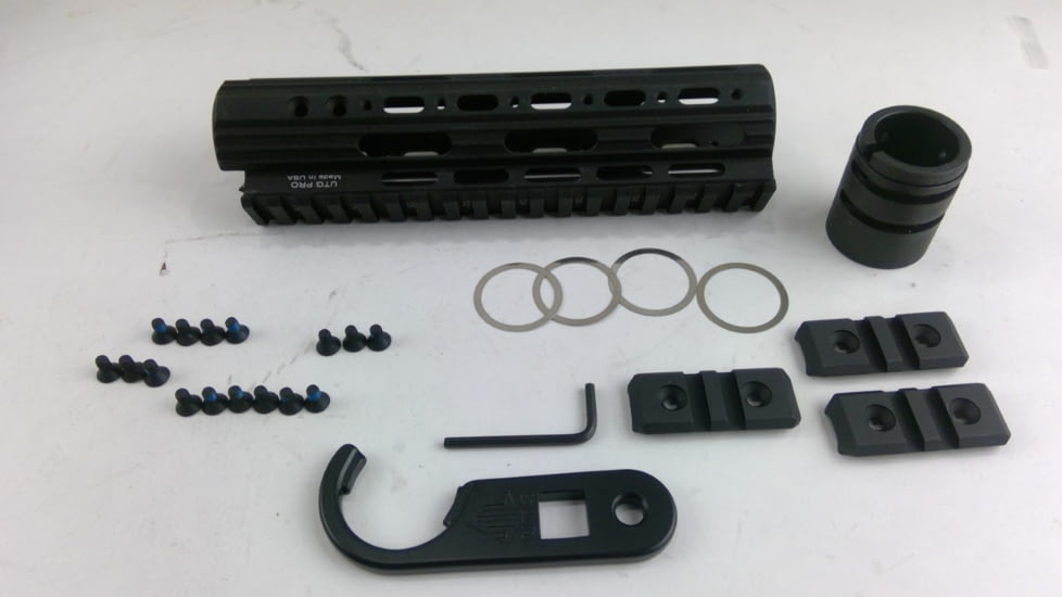 EDEMO UTG Pro AR15 Carbine Length 7in Super Slim Free Float Handguard, Black, MTU005SS, EDEMO1