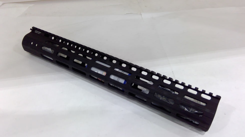 EDEMO UTG Pro M-LOK DPMS-LR308 15in High Profile Super Slim Free Float Handguard, Black, MTU026SSMB, EDEMO1