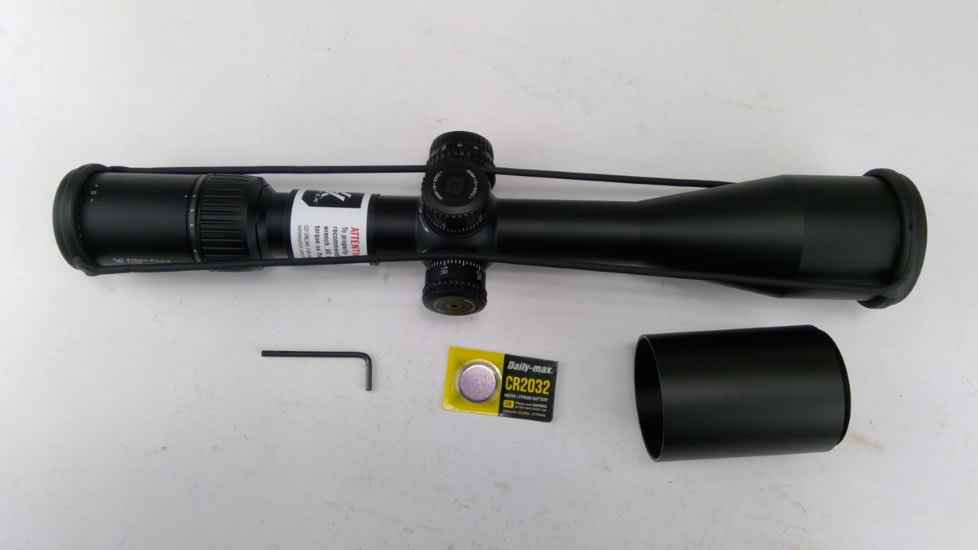 EDEMO Vortex Strike Eagle 4-24x50mm Rifle Scope, 30mm Tube, Second Focal Plane, EBR-4 MRAD Reticle, Black, SE-1824-2-OP, EDEMO1