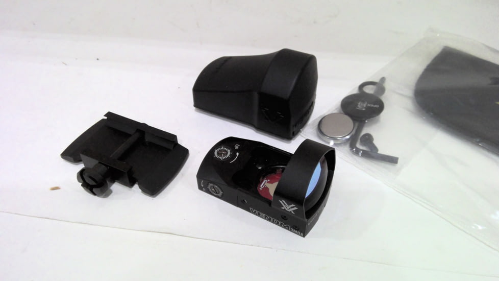 EDEMO Vortex Venom Red Dot Sight, 1x26.5mm, 3 MOA Dot Reticle, Black, VMD-3103, EDEMO2