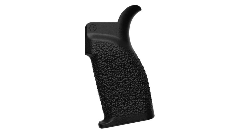 Edgar Sherman Design Granite Grip with Beavertail, Coarse Texture, Fits AR Platform, Matte Finish, Black, ESD-GRANITE-B-C-BLK